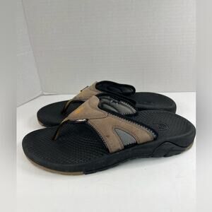 Teva Pajaro Men’s Brown Suede Comfort Slip-On Flip-Flop Sandals Size 13